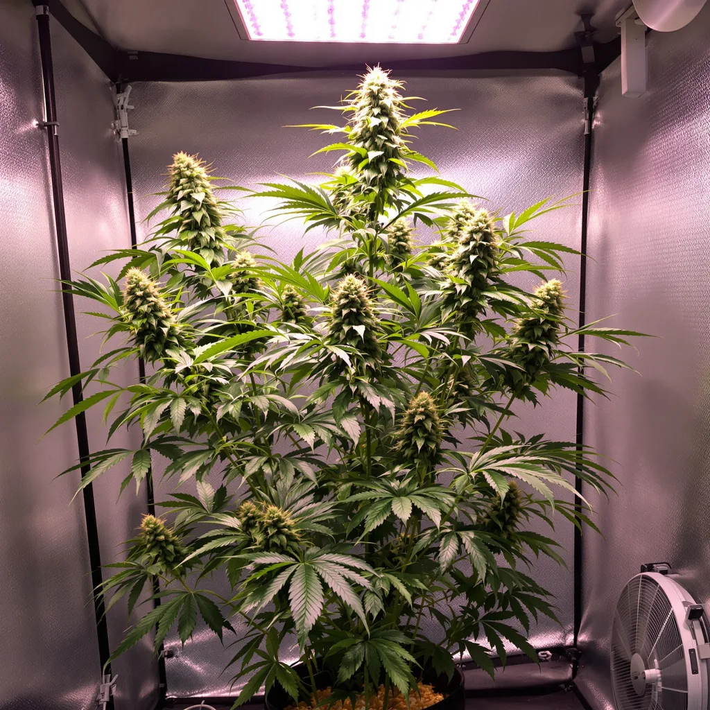 Planta de cannabis Black Jack en fase de floración — 150-200 cm feminizada