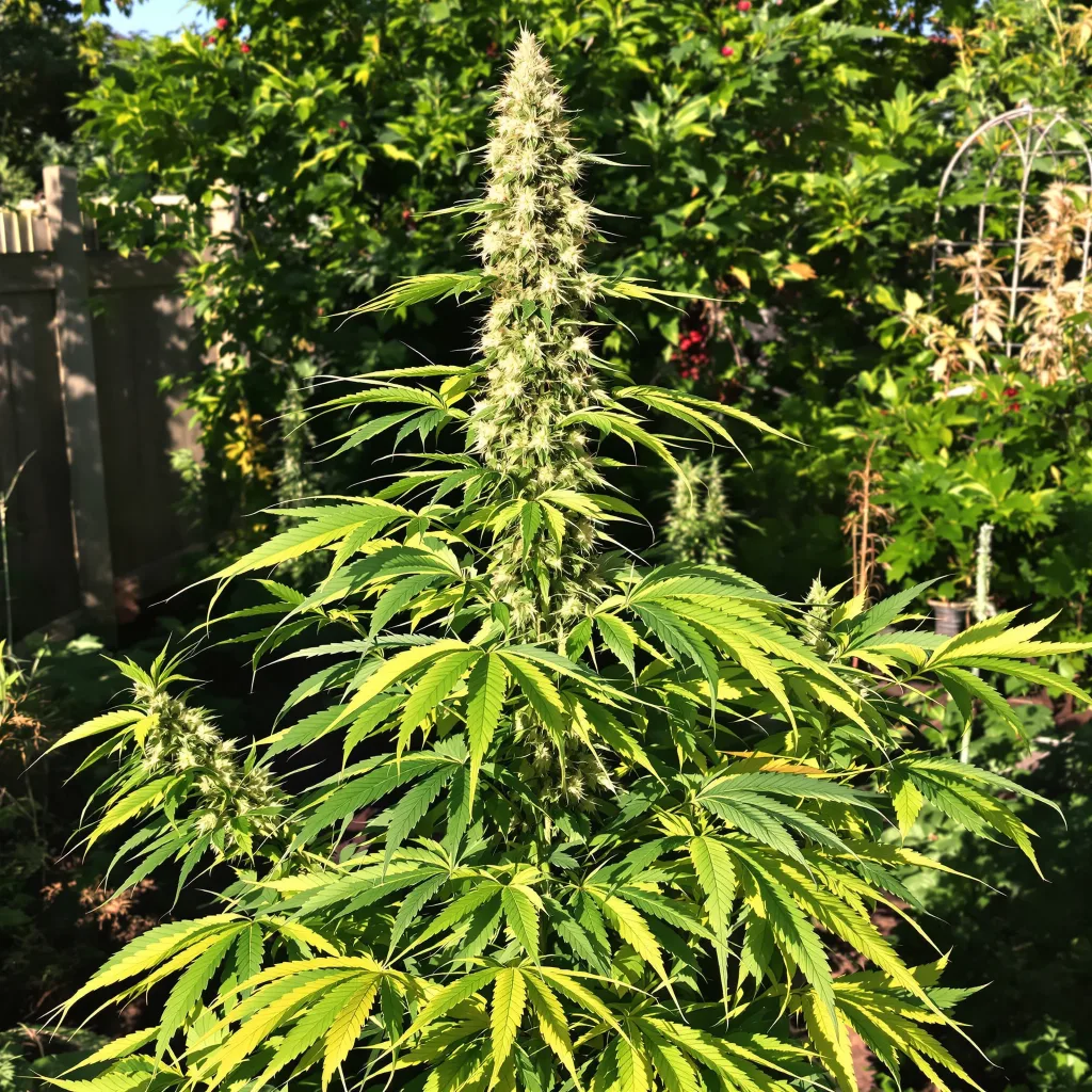Black Jack 20% indica / 80% sativa — flor con tricomas visibles