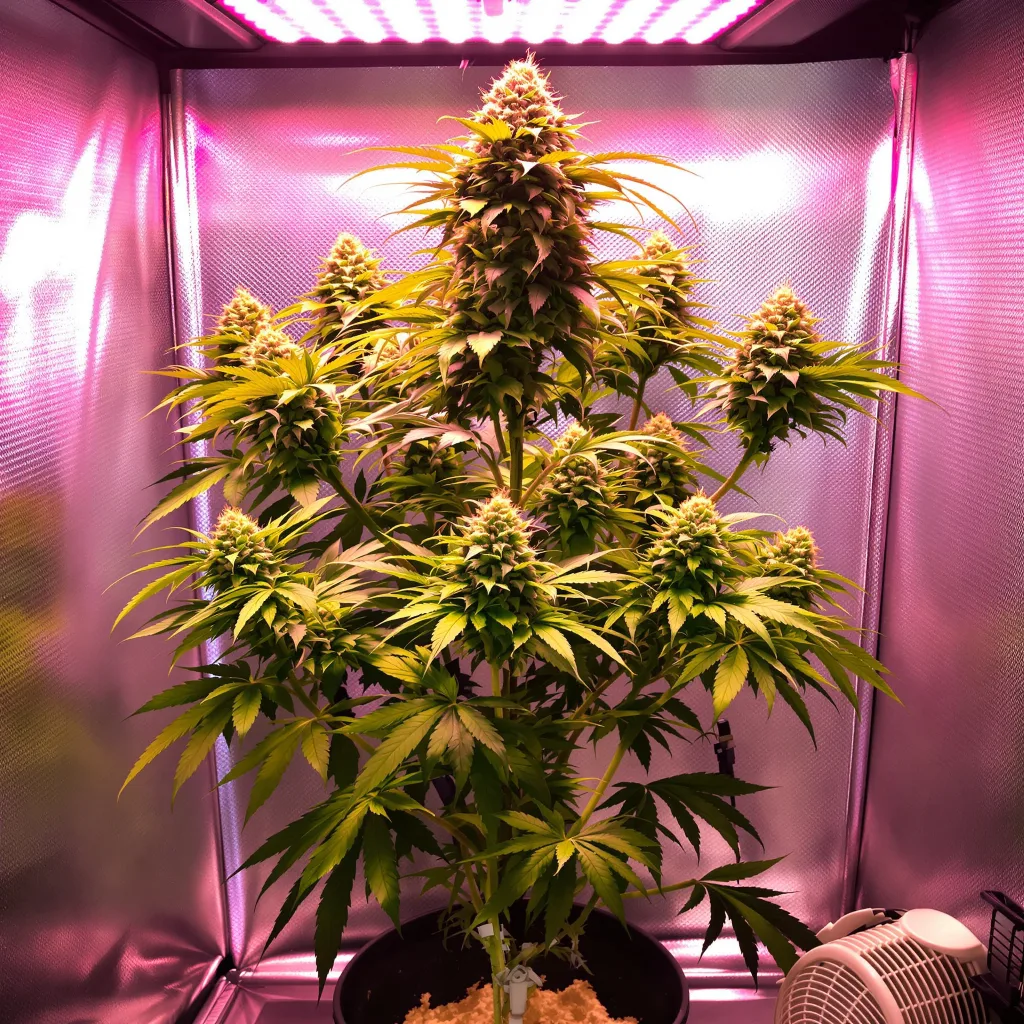 Planta de cannabis Black Mamba en fase de floración — 60-100 cm autofloración