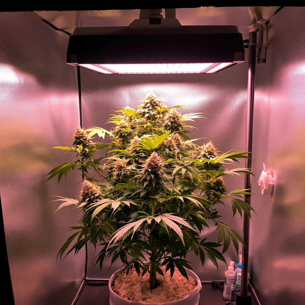 Planta de cannabis Blackberry Bubble en fase de floración — 90-130 cm feminizada