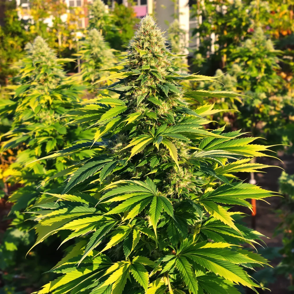Blackberry Cream 78% indica / 22% sativa — flor con tricomas visibles