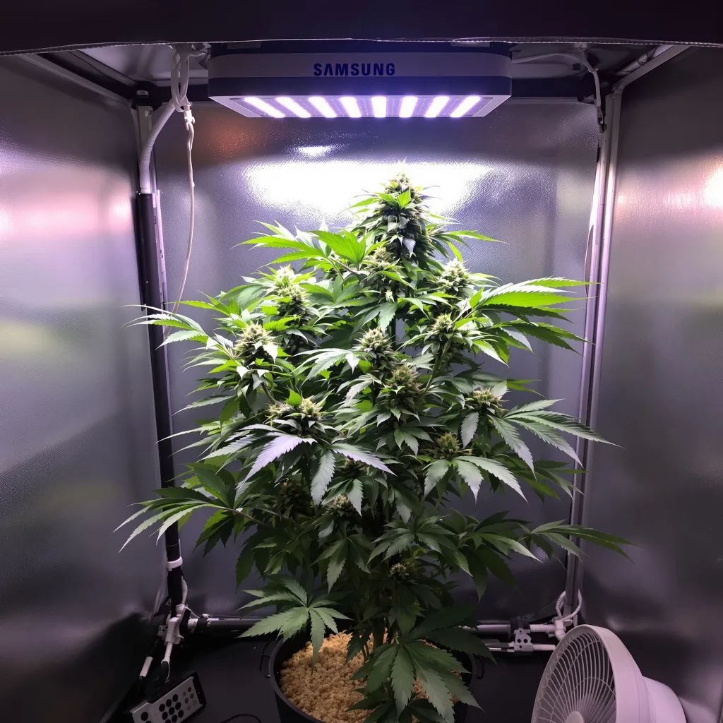 Planta de cannabis Blackberry en fase de floración — 90-130 cm feminizada