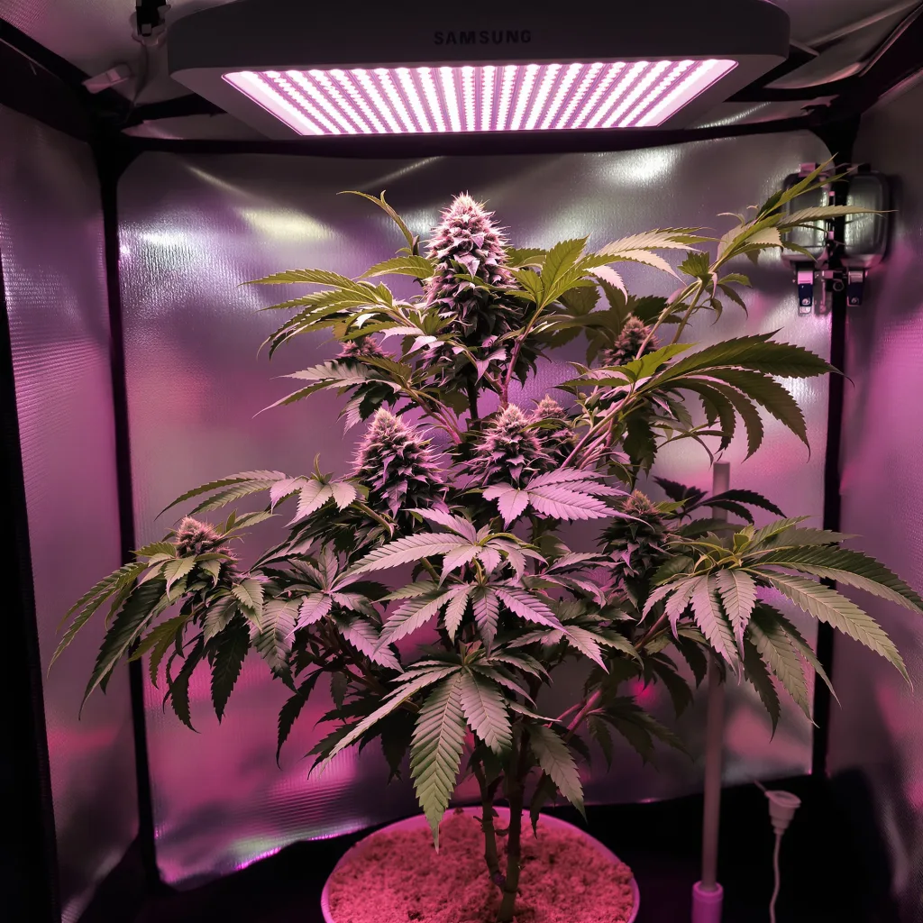 Planta de cannabis Blackberry Kush en fase de floración — 90-130 cm feminizada