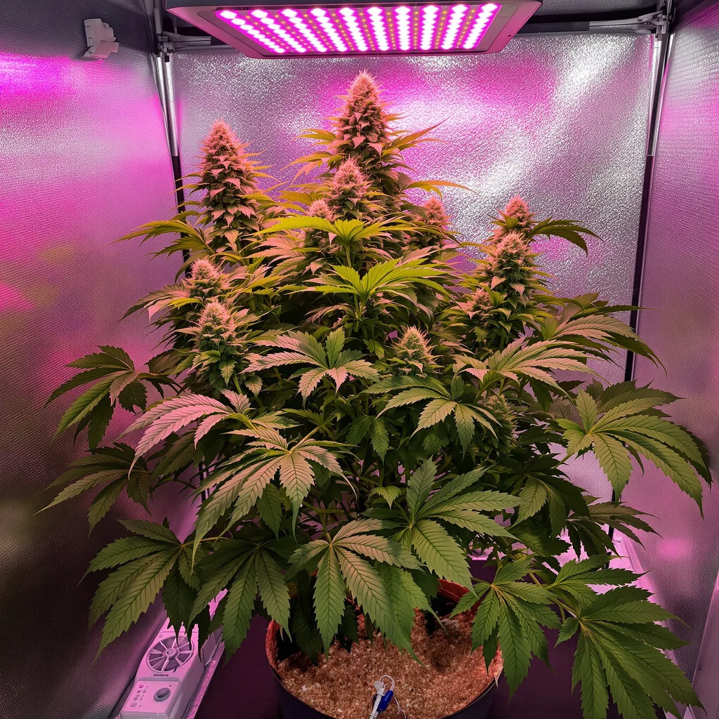 Planta de cannabis Blackberry Rhino en fase de floración — 90-130 cm feminizada