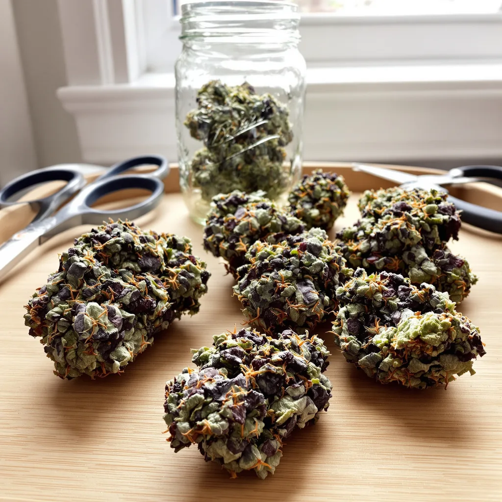 Blackwater 83% indica / 17% sativa — flor con tricomas visibles