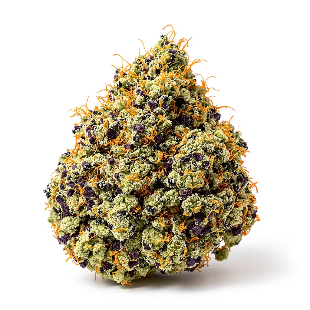 Blackwater 83% indica / 17% sativa — flor con tricomas visibles