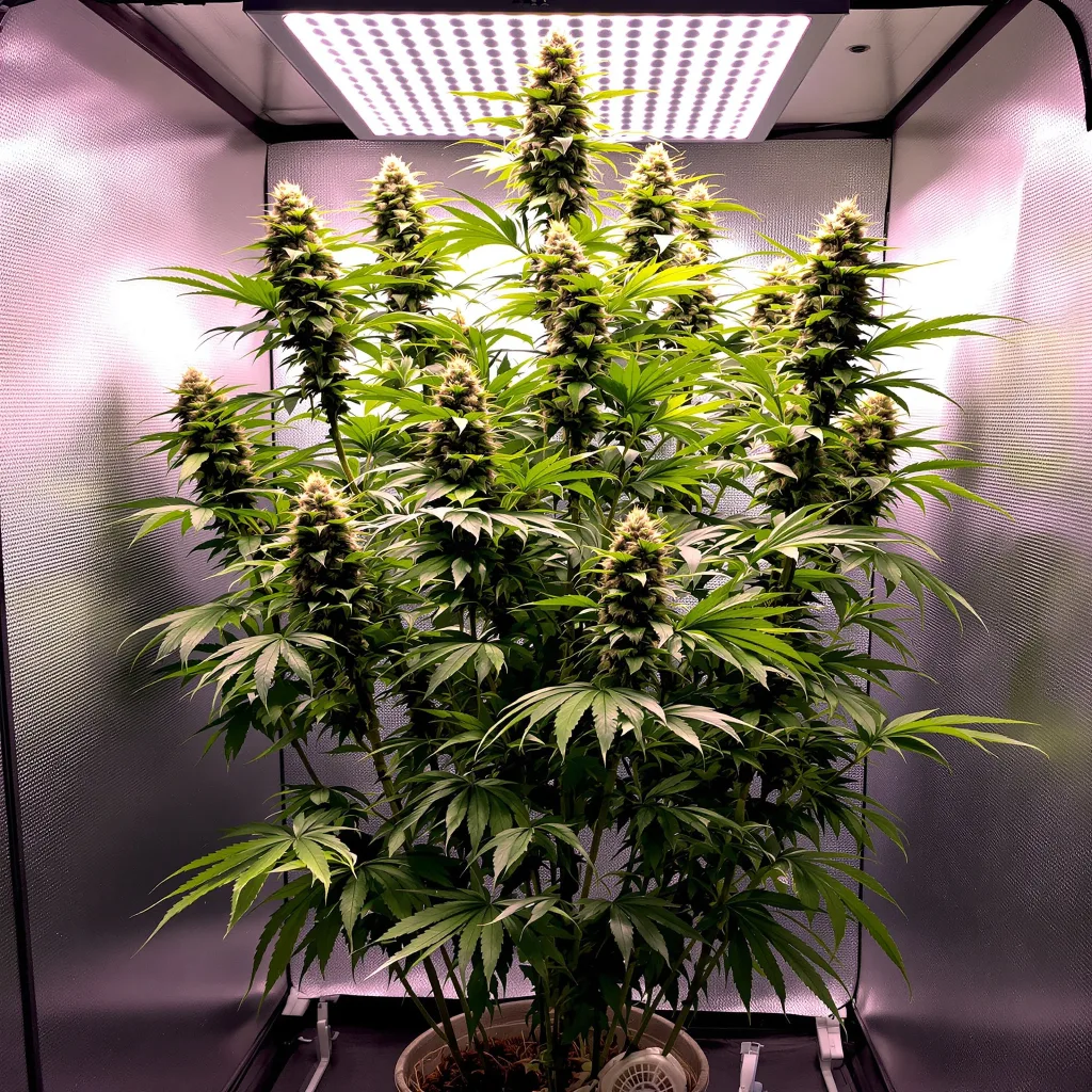 Planta de cannabis Blob OG en fase de floración — 150-200 cm feminizada