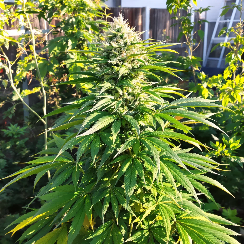 Bloos Kloos 83% indica / 17% sativa — flor con tricomas visibles