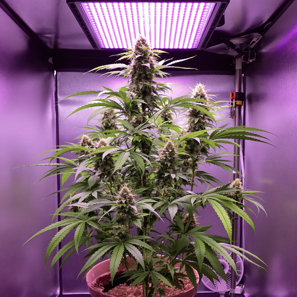 Planta de cannabis Blue Amnesia en fase de floración — 60-100 cm autofloración