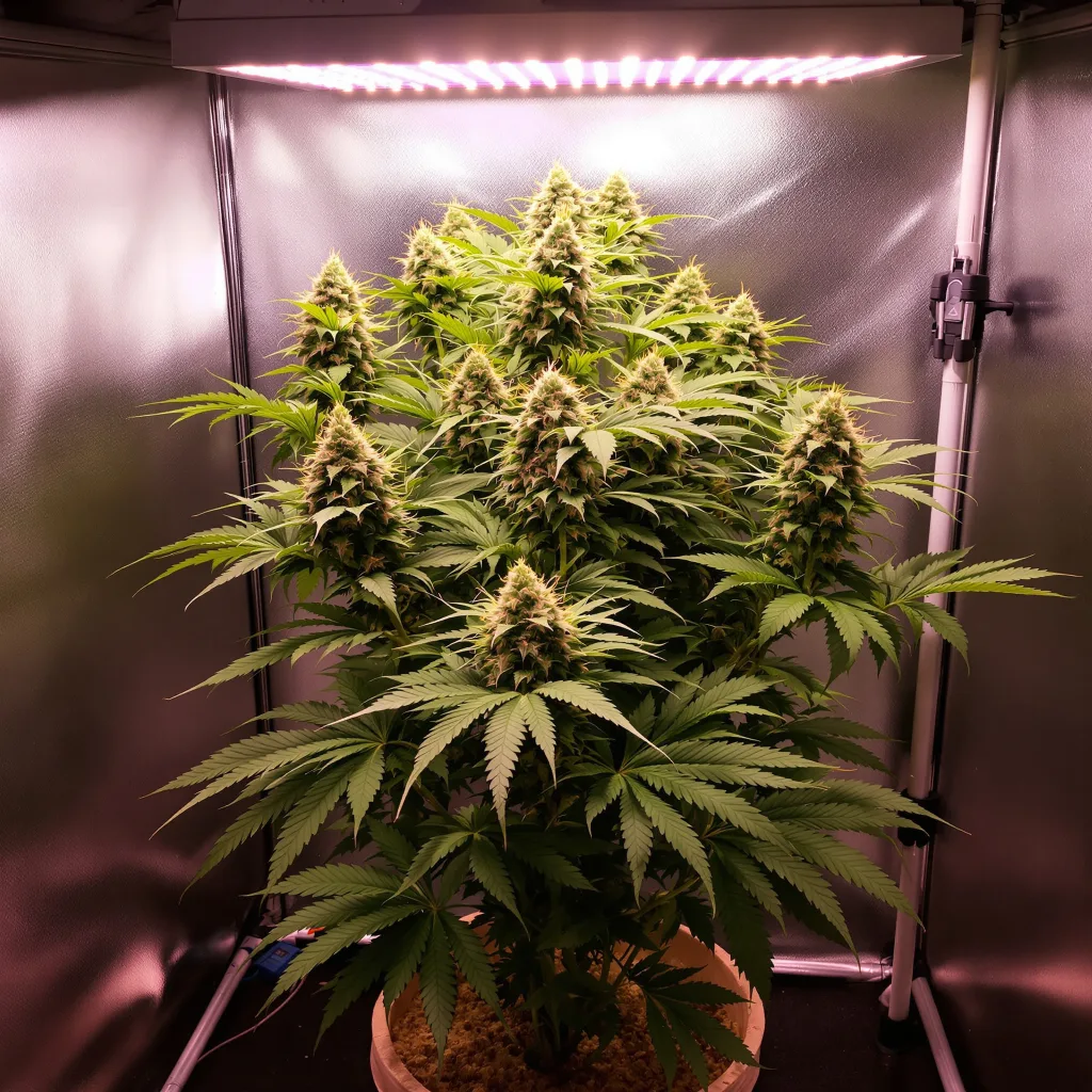 Planta de cannabis Blue Biscotti en fase de floración — 90-130 cm feminizada