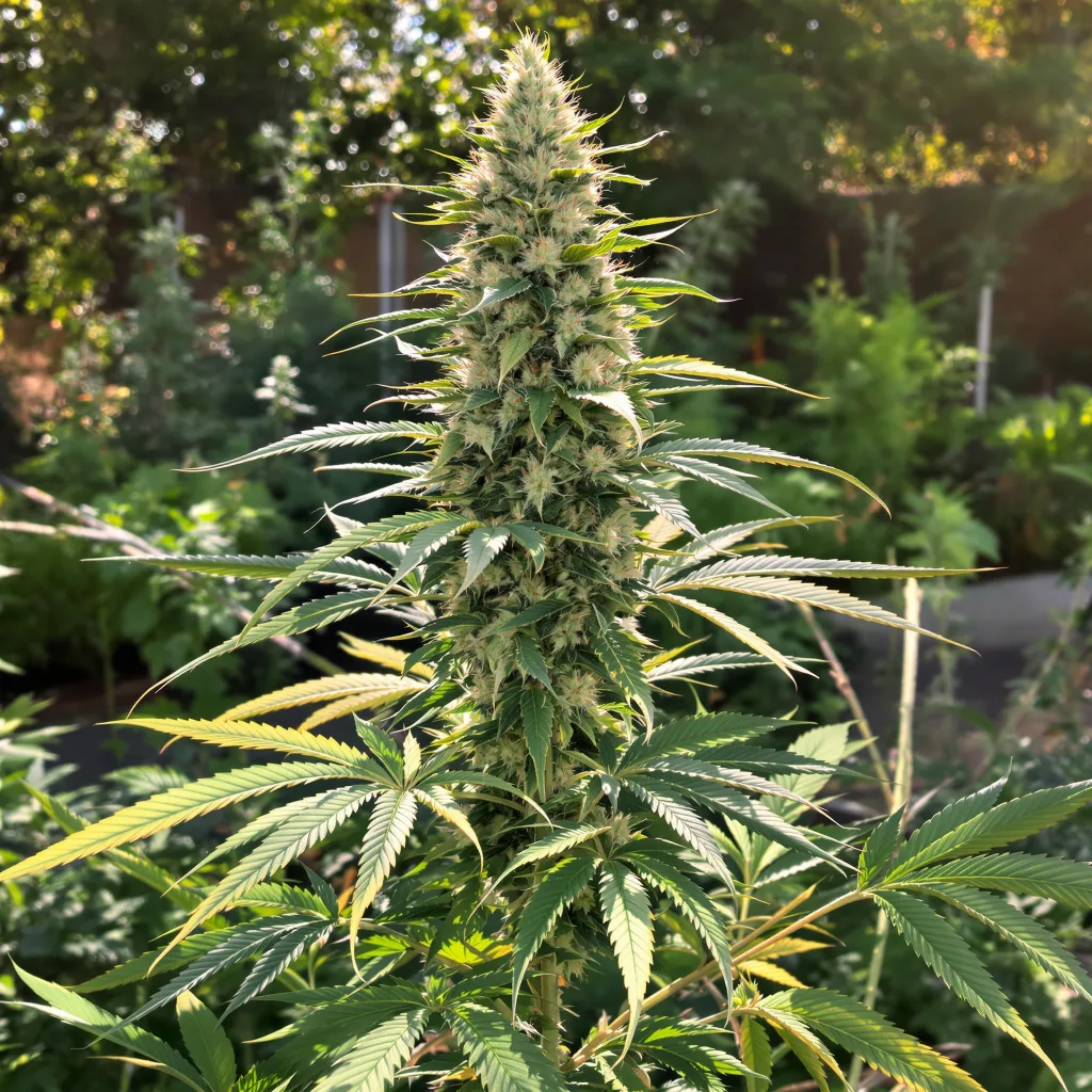 Blue Cookies 60% indica / 40% sativa — flor con tricomas visibles