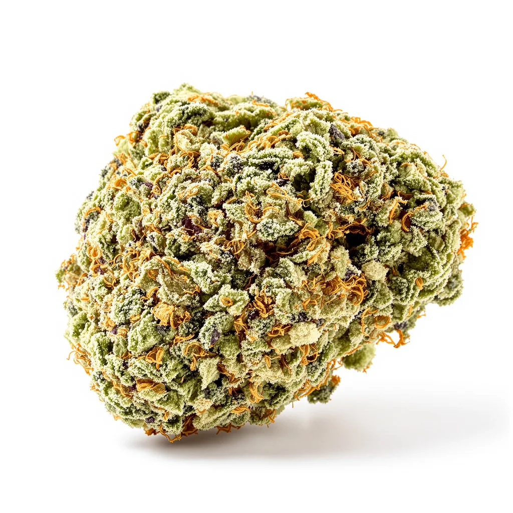 Blue Cookies 60% indica / 40% sativa — flor con tricomas visibles