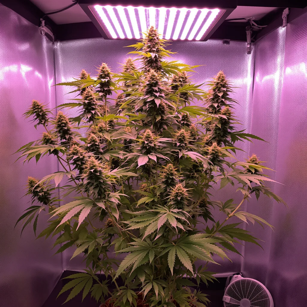 Planta de cannabis Blue Diamond en fase de floración — 150-200 cm feminizada
