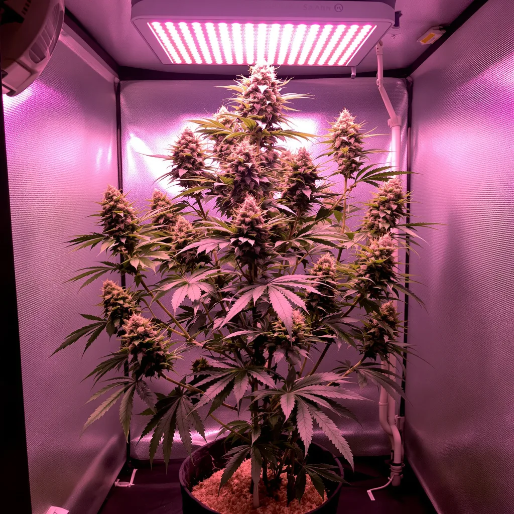 Planta de cannabis Blue Galaxy en fase de floración — 120-180 cm feminizada