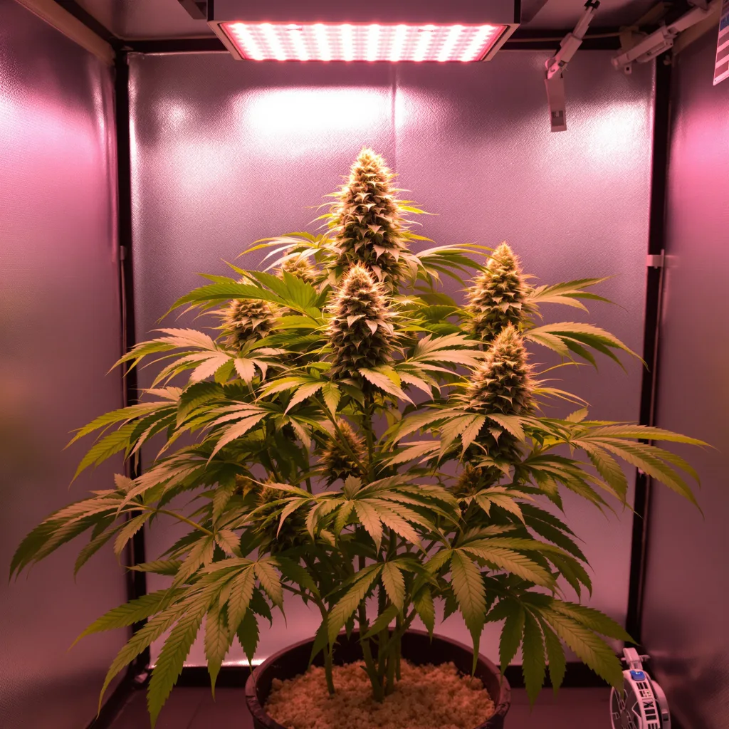Planta de cannabis Blue God en fase de floración — 90-130 cm feminizada