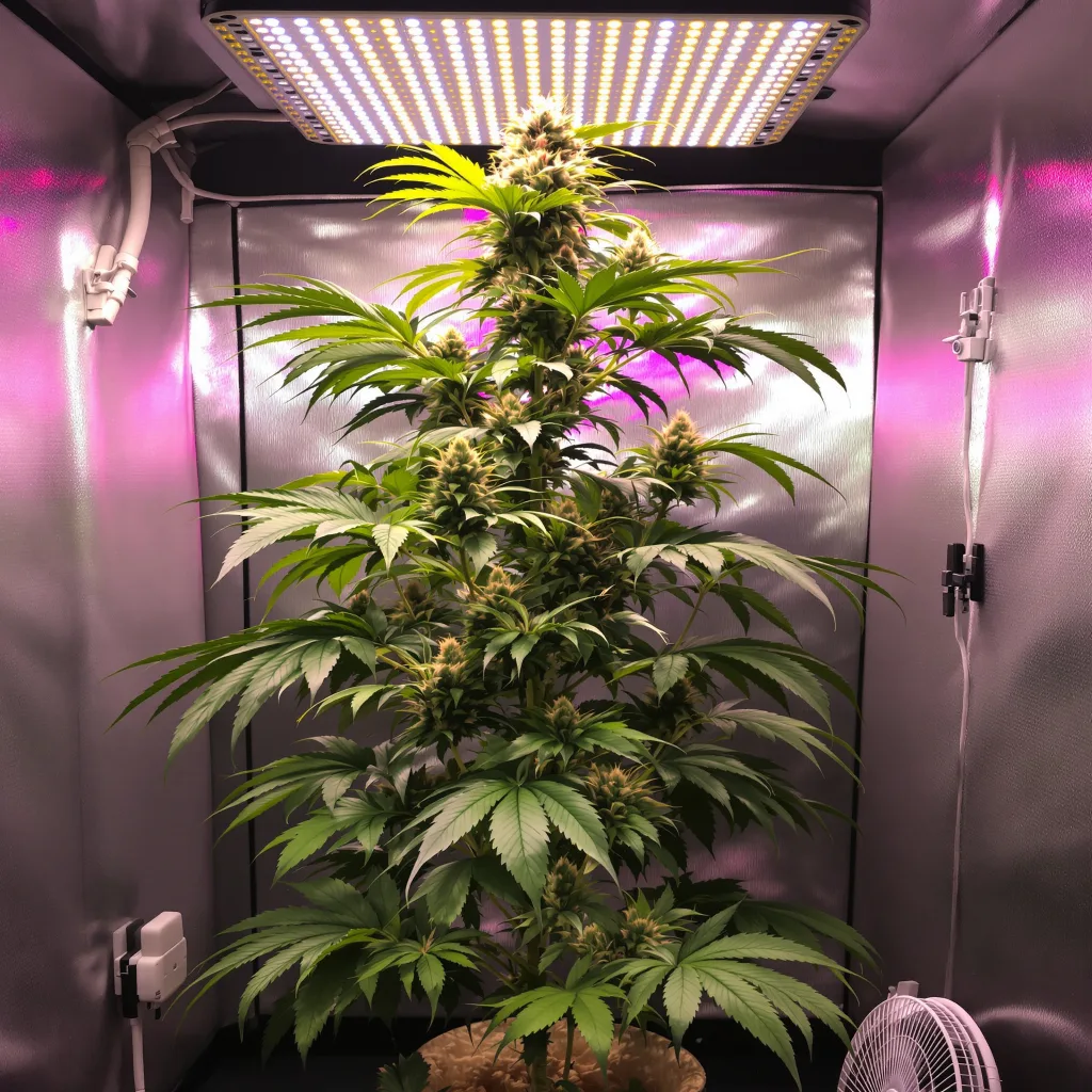 Planta de cannabis Blue Kiss en fase de floración — 150-200 cm feminizada