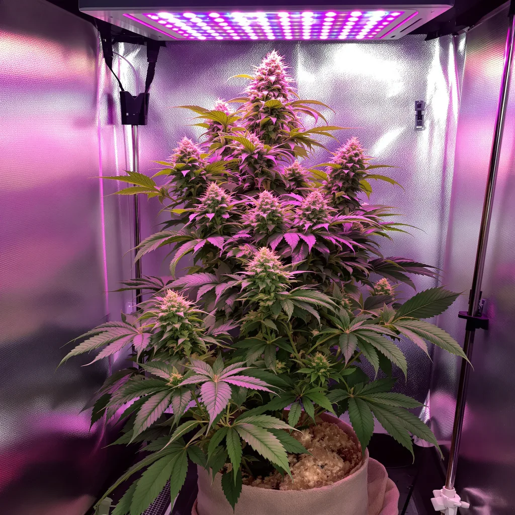 Planta de cannabis Blue Knight en fase de floración — 90-130 cm feminizada