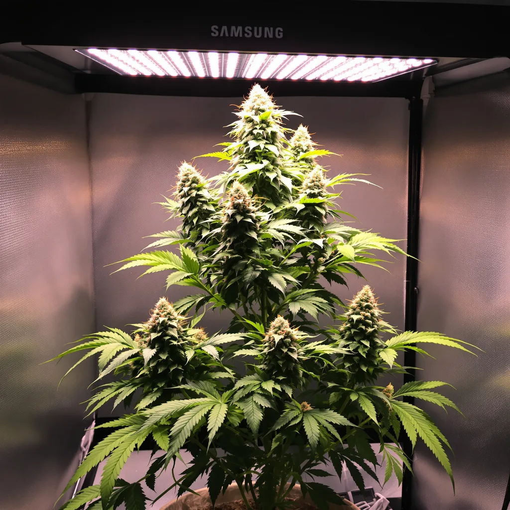 Planta de cannabis Blue Kush en fase de floración — 120-180 cm feminizada