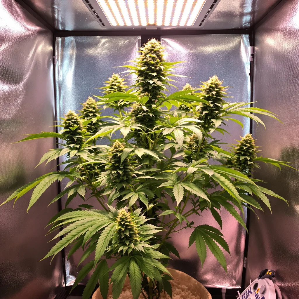 Planta de cannabis Blue Magoo en fase de floración — 90-130 cm feminizada