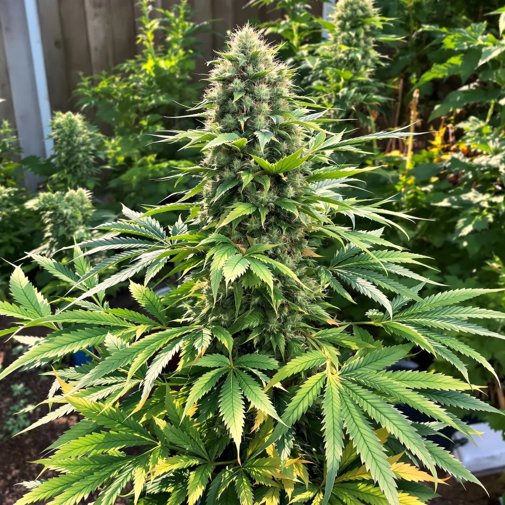 Blue Moon Rocks 72% indica / 28% sativa — flor con tricomas visibles