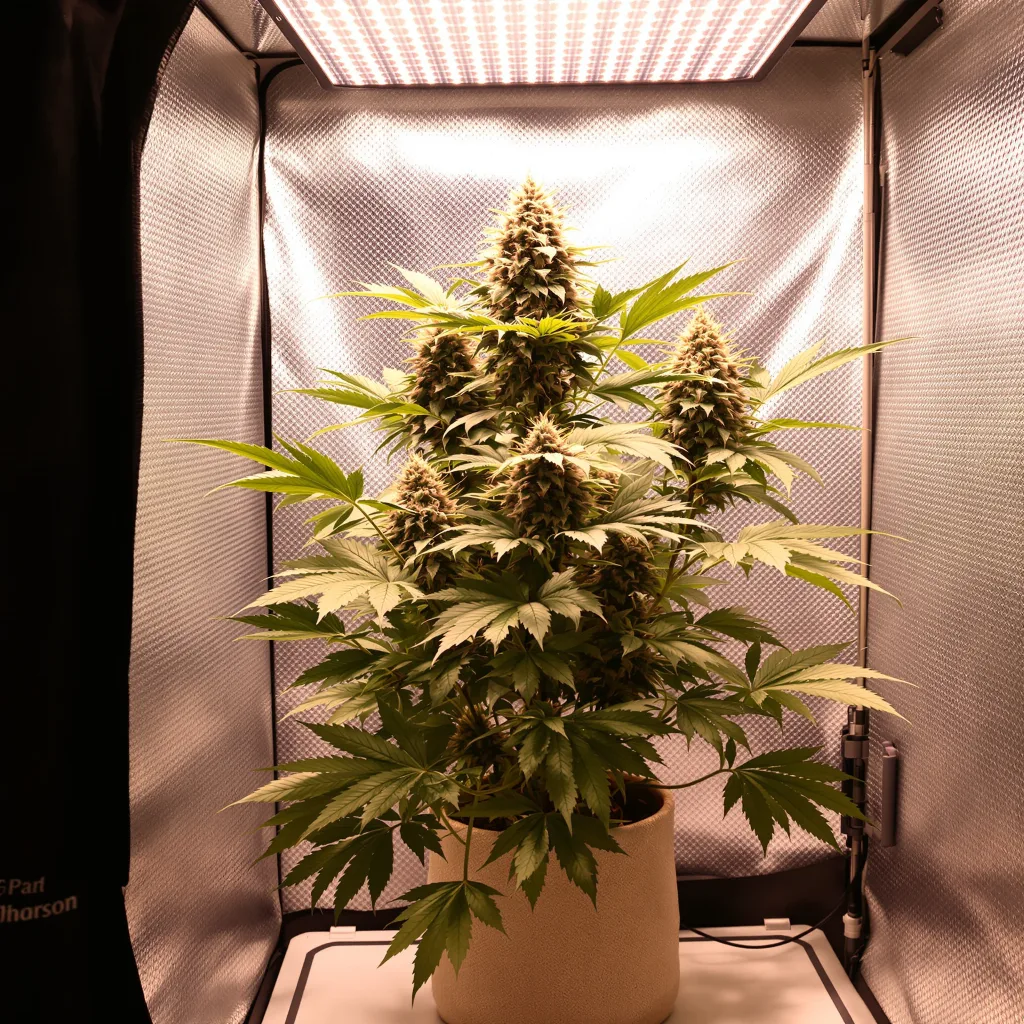 Planta de cannabis Blue Ox en fase de floración — 60-100 cm autofloración