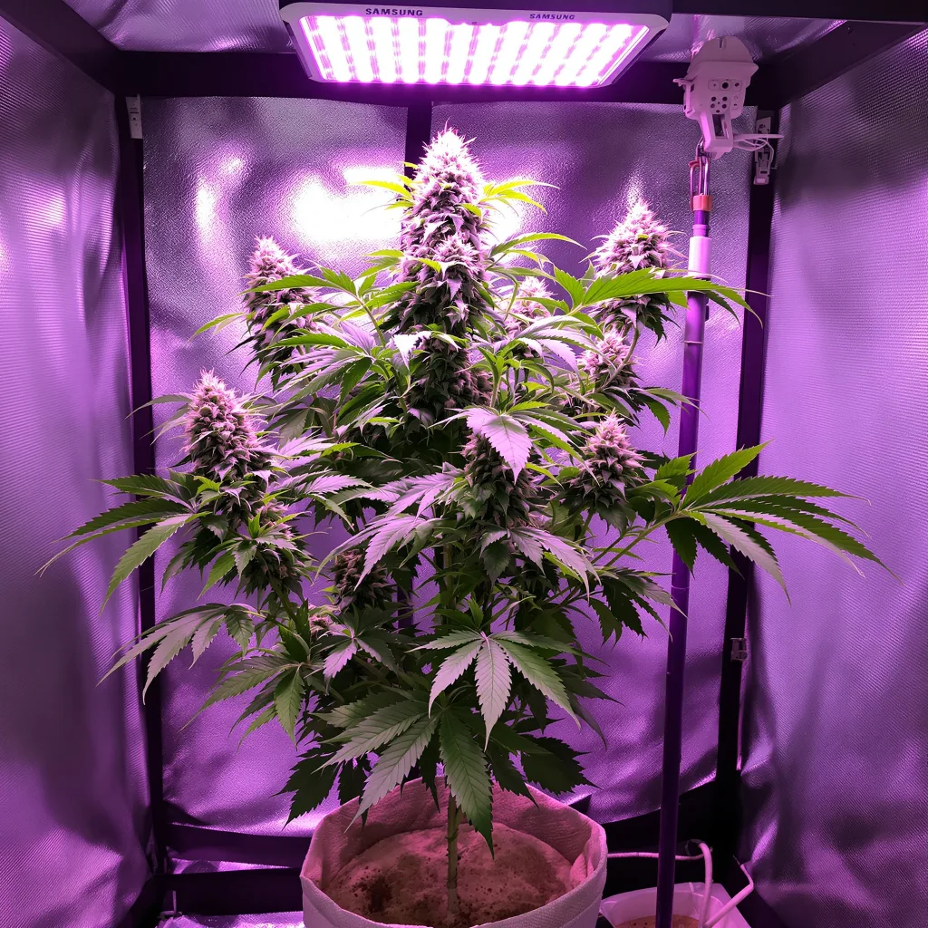 Planta de cannabis Blue Persuasion en fase de floración — 90-130 cm feminizada