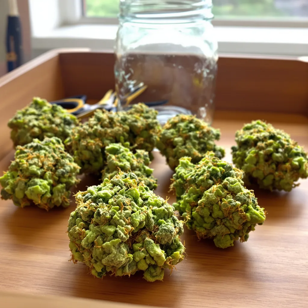 Blue Princess 5% indica / 95% sativa — flor con tricomas visibles