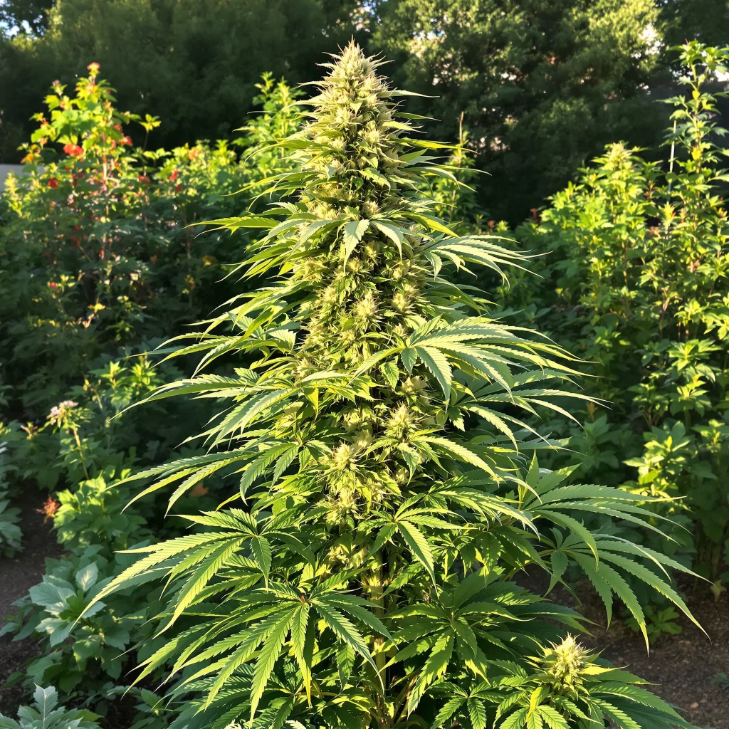 Blue Princess 5% indica / 95% sativa — flor con tricomas visibles