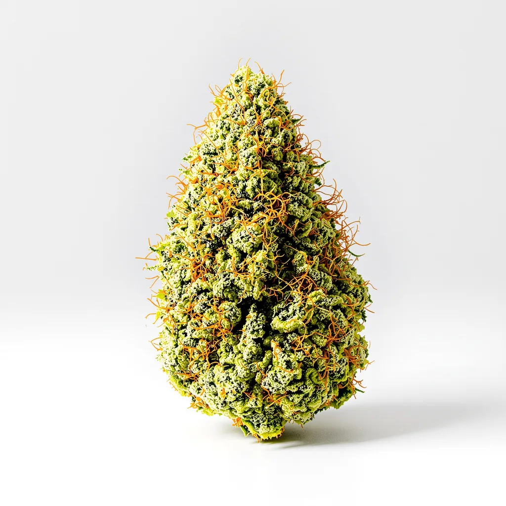 Blue Princess 5% indica / 95% sativa — flor con tricomas visibles