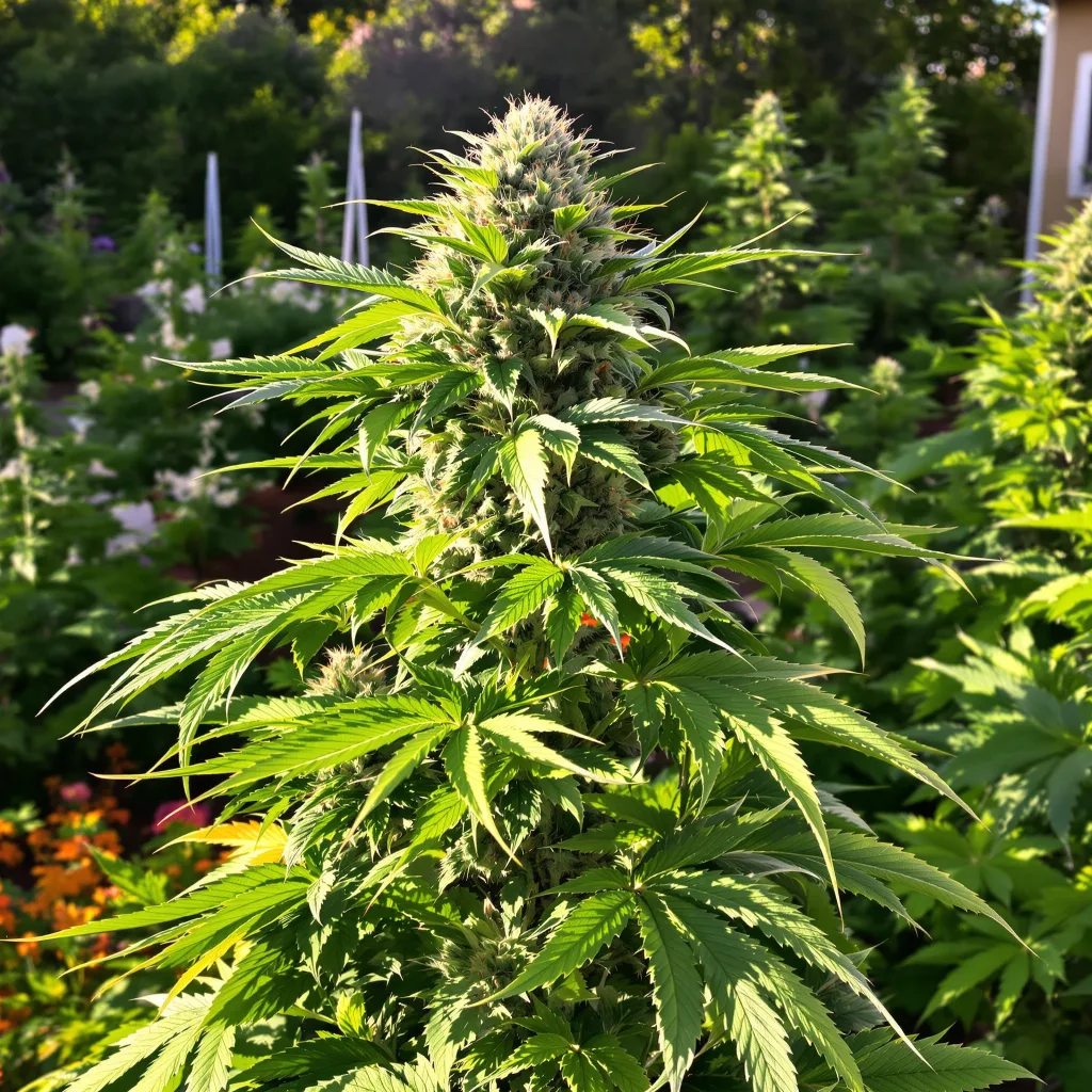 Blue Zkittlez 83% indica / 17% sativa — flor con tricomas visibles