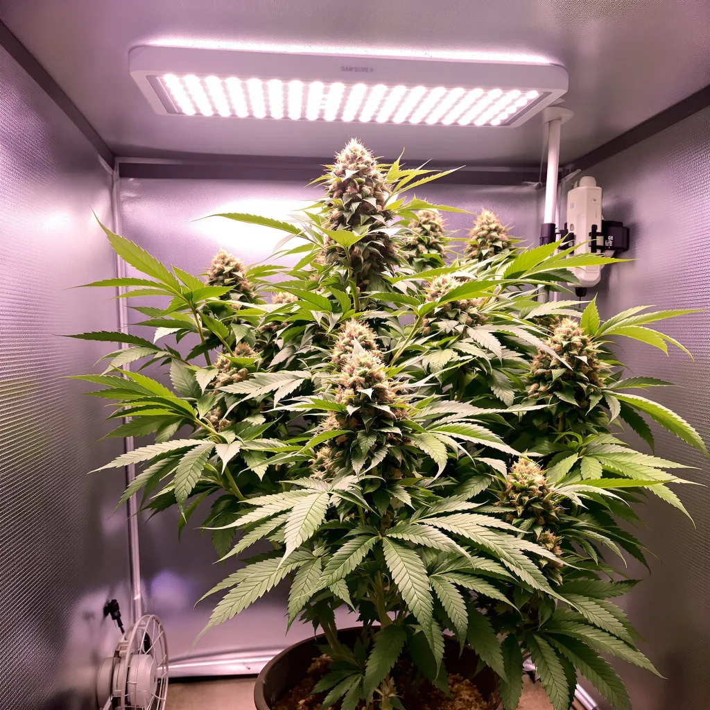 Planta de cannabis Blue Zombie en fase de floración — 60-100 cm autofloración