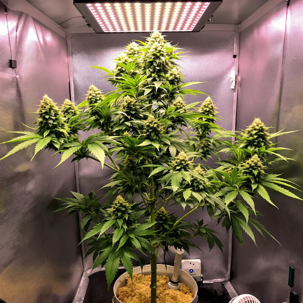 Planta de cannabis Blue Zushi en fase de floración — 120-180 cm feminizada