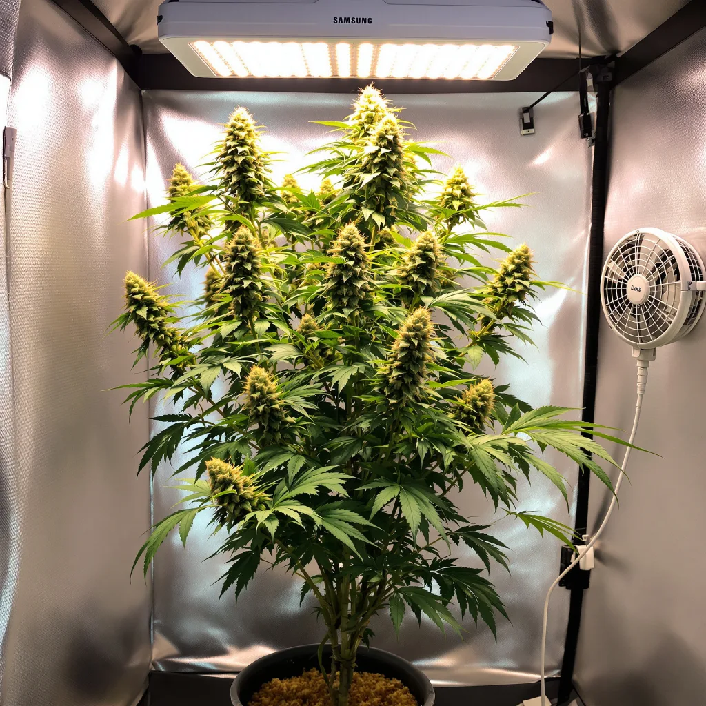 Planta de cannabis Blueberry AK en fase de floración — 120-180 cm feminizada