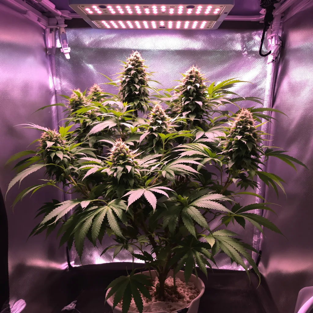 Planta de cannabis Blueberry Badazz OG en fase de floración — 90-130 cm feminizada
