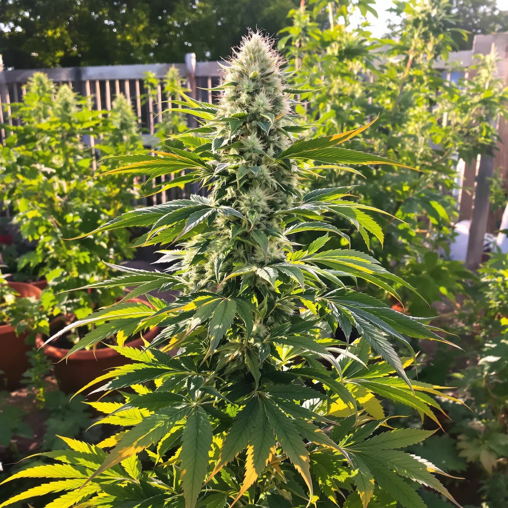 Blueberry Cheesecake 40% indica / 60% sativa — flor con tricomas visibles