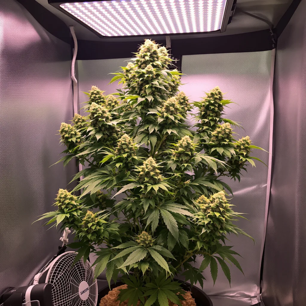 Planta de cannabis Bluniverse en fase de floración — 120-180 cm feminizada