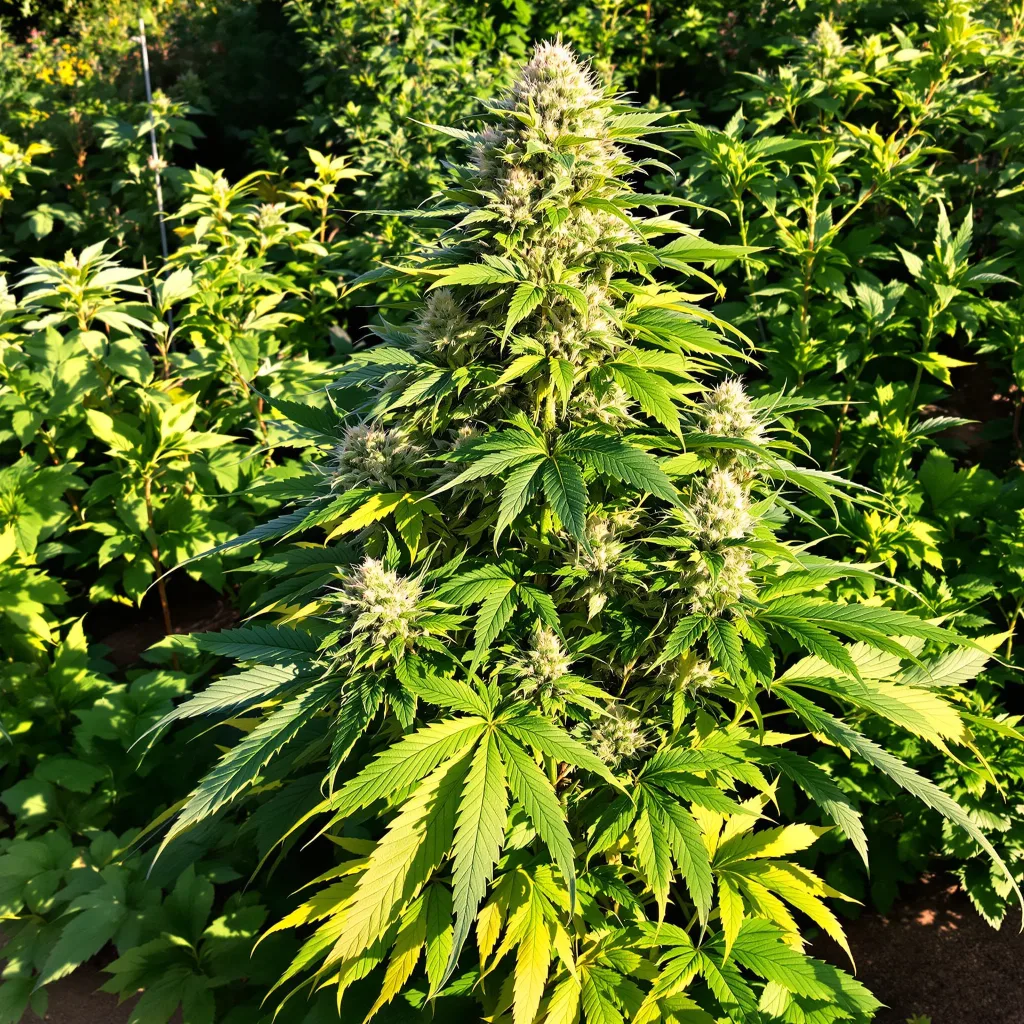 Bubba Kush 80% indica / 20% sativa — flor con tricomas visibles