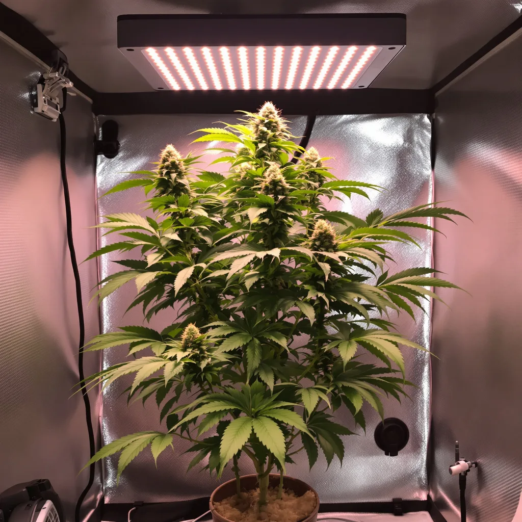 Planta de cannabis Bubba OG en fase de floración — 90-130 cm feminizada