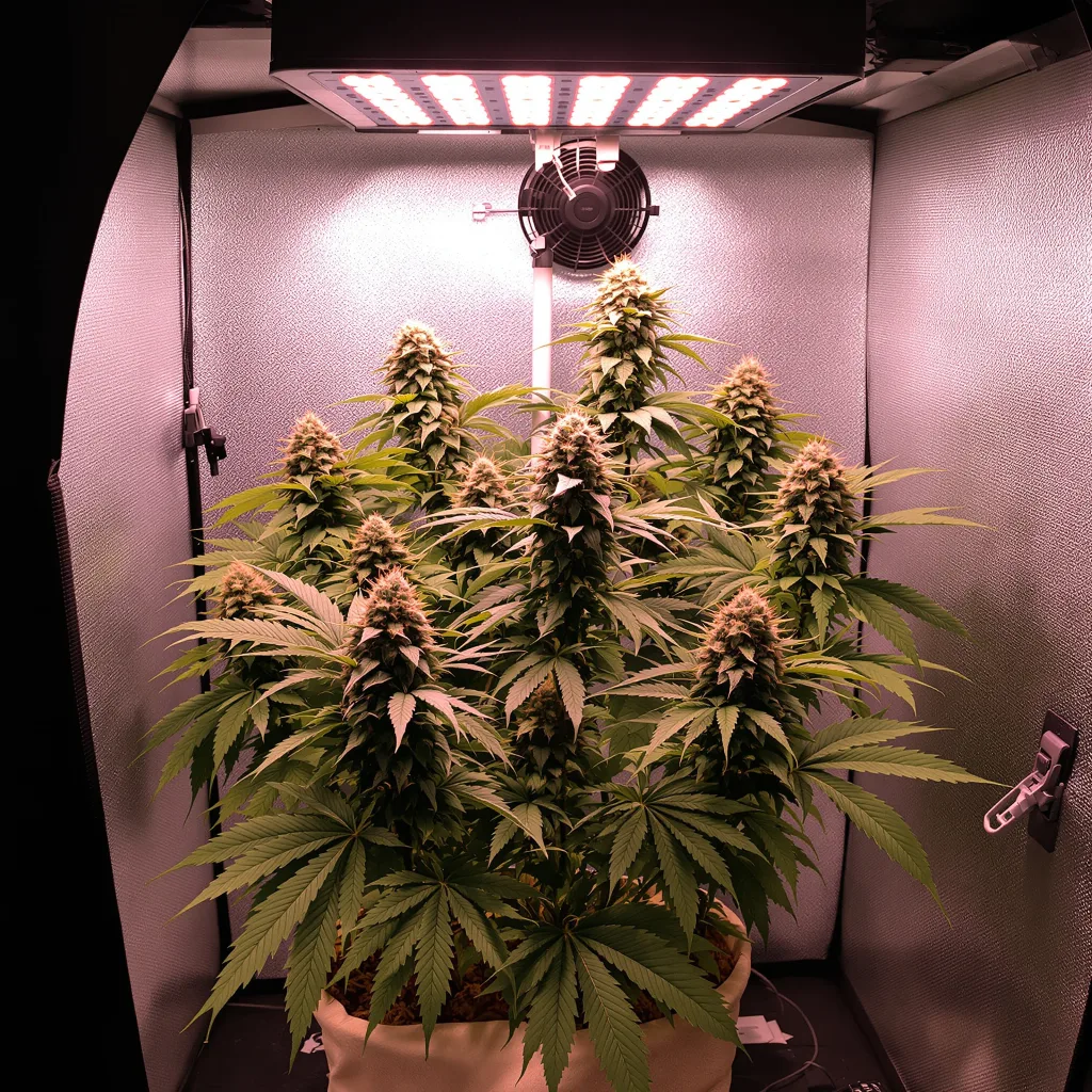 Planta de cannabis Bubble Cheese en fase de floración — 90-130 cm feminizada