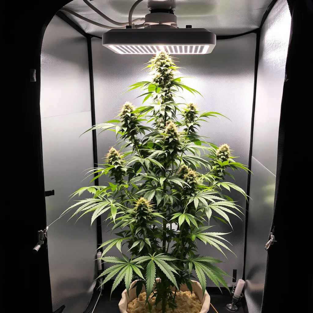 Planta de cannabis Bubblegum Haze en fase de floración — 150-200 cm feminizada