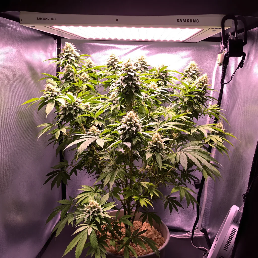 Planta de cannabis Buddha Tahoe en fase de floración — 90-130 cm feminizada