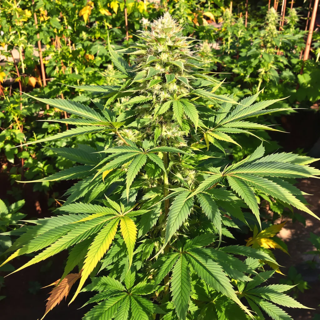 Burkle 78% indica / 22% sativa — flor con tricomas visibles