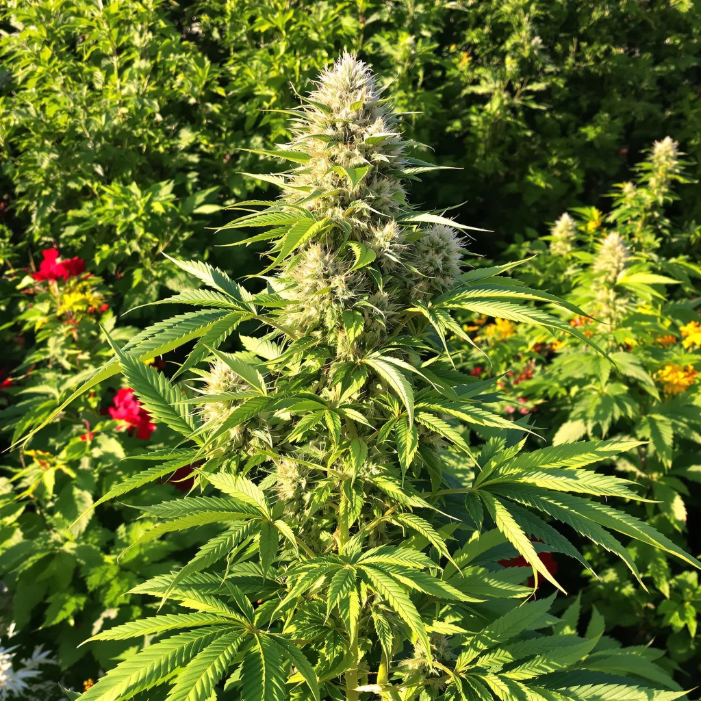 Burkle 78% indica / 22% sativa — flor con tricomas visibles