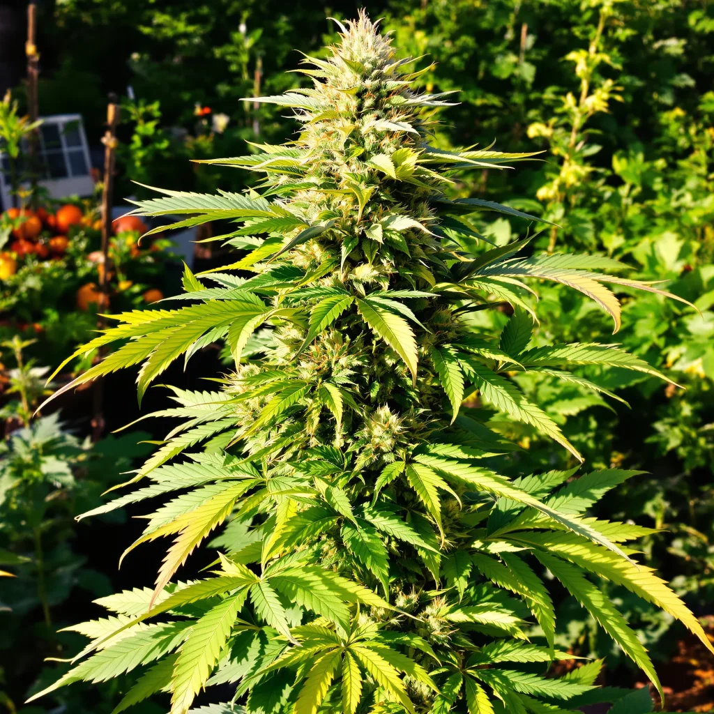 Butter OG 81% indica / 19% sativa — flor con tricomas visibles