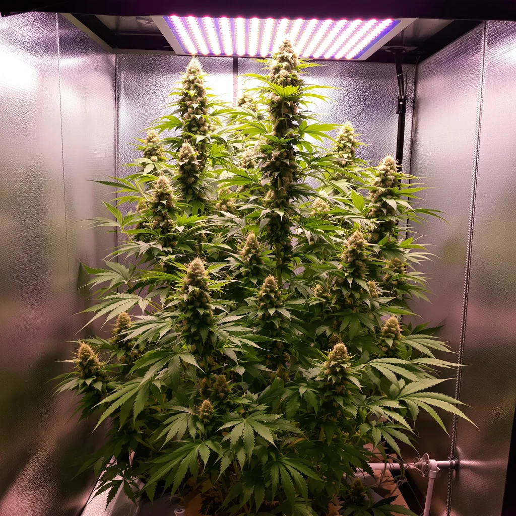 Planta de cannabis Cactus en fase de floración — 150-200 cm feminizada