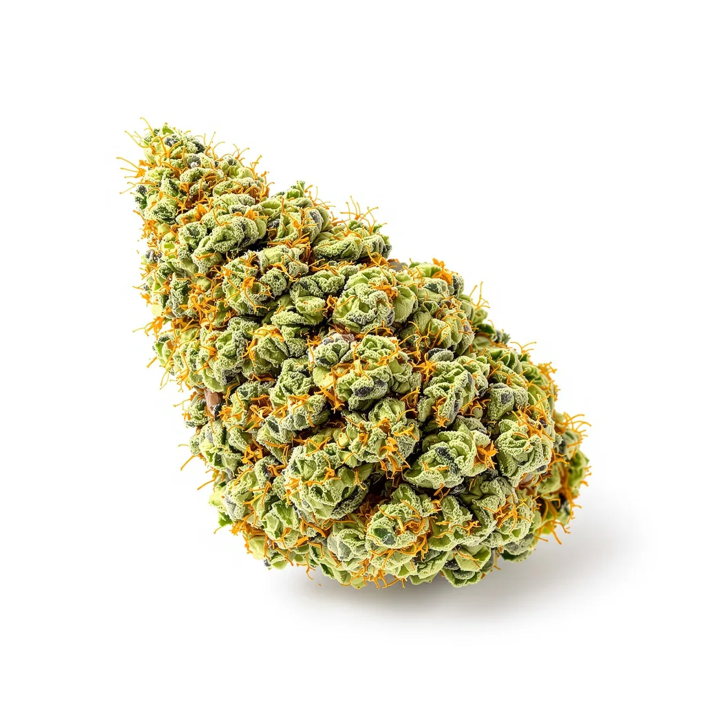 Cactus 20% indica / 80% sativa — flor con tricomas visibles