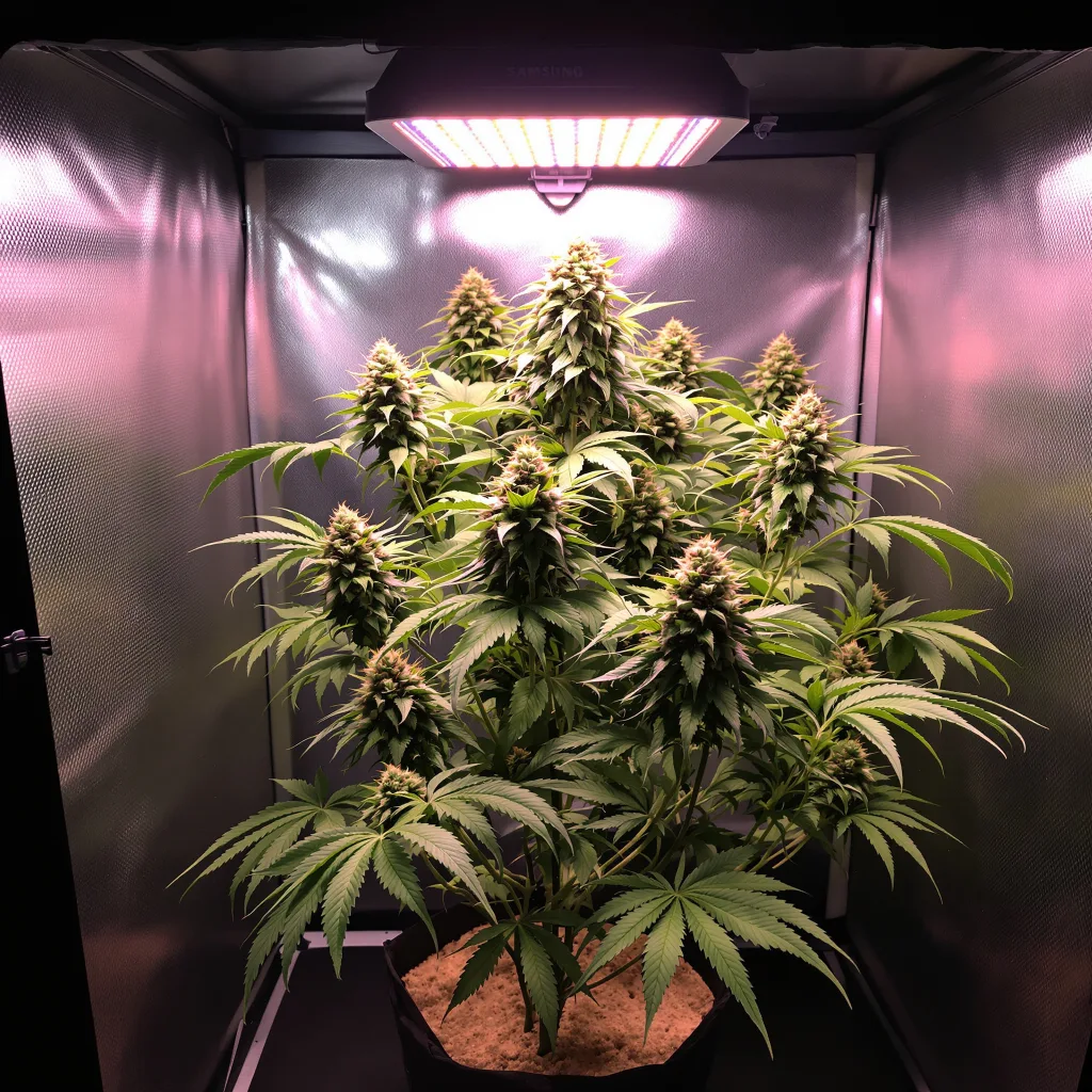 Planta de cannabis Caffeine Bomb en fase de floración — 90-130 cm feminizada
