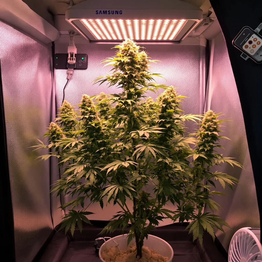 Planta de cannabis Cake Bomb en fase de floración — 120-180 cm feminizada