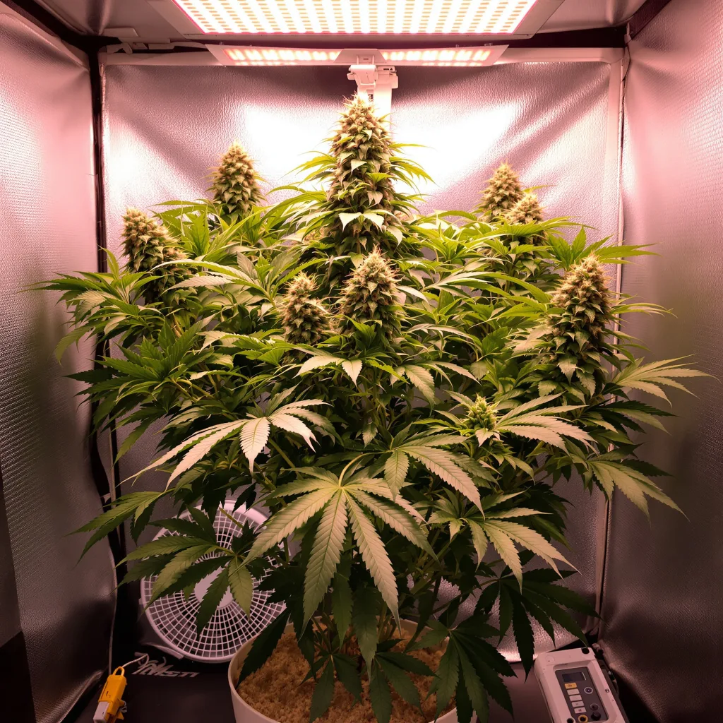Planta de cannabis Cali Kush en fase de floración — 90-130 cm feminizada