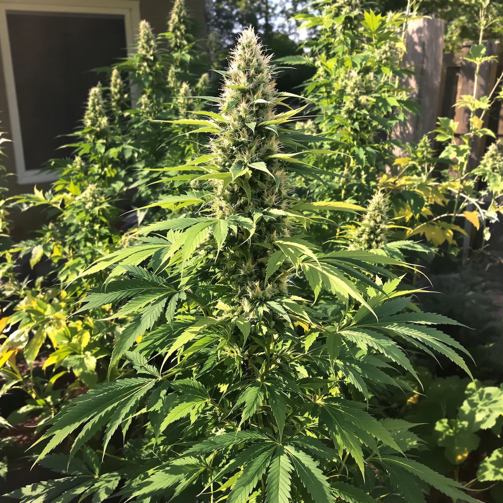 California Love 30% indica / 70% sativa — flor con tricomas visibles